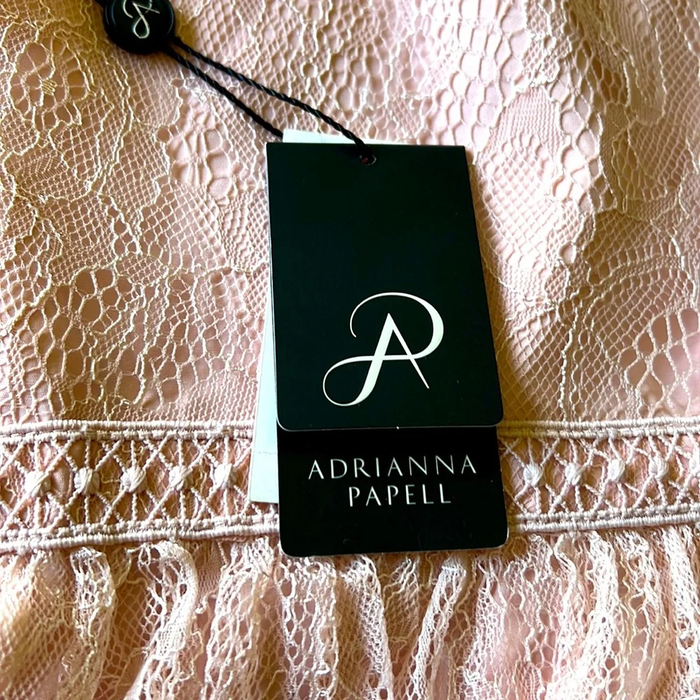 NWT Adrianna Papell Chantilly lace dress, sz 8 - Picture 12 of 14